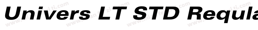 Univers LT STD Reqular字体字体转换